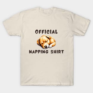 Napping shirt dog T-Shirt